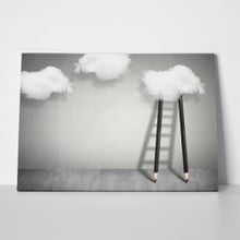 Pencil ladder to clouds 318202223 a