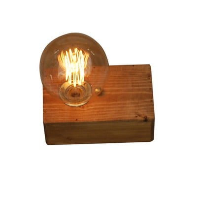 Wall Lamp Hl-236-1W1 Benzai Wooden 1Xe27