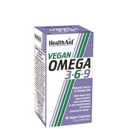 Health Aid VEGAN Omega 3 6 9, 60 vcaps