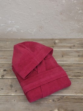 Μπουρνούζι με κουκούλα Zen - Ruby Red