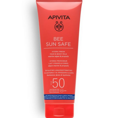 APIVITA Bee Sun Safe Ενυδατικό Γαλάκτωμα Για Πρόσωπο & Σώμα SPF50 Hydra Fresh Face & Body 200ml