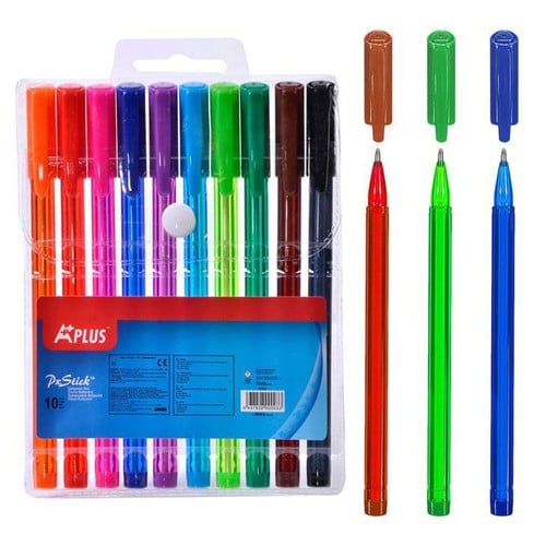Stilolapsa Me Ngjyra "A-Plus" 10 Copë