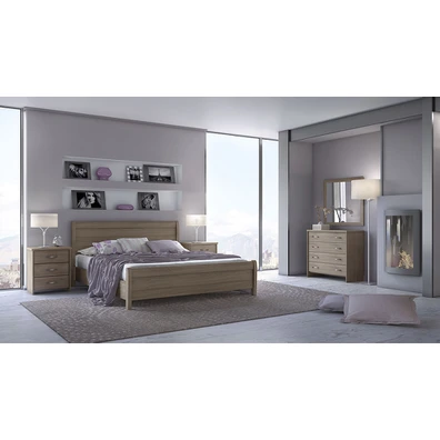 Bedroom Set 5pcs 160x200 N26 Mocca Melamine 