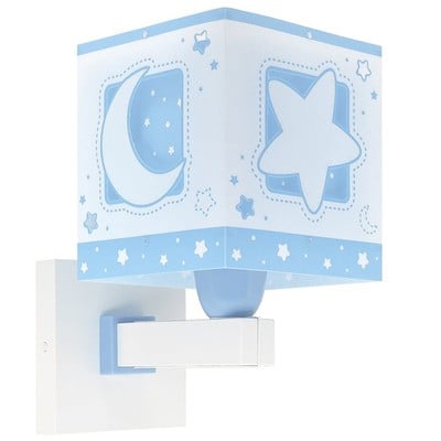 Kids Wall Light E27 x 1 Moonlight Blue