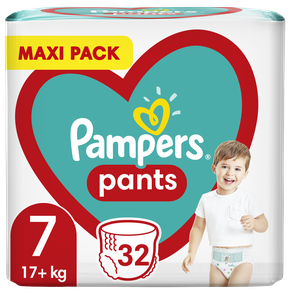 Pampers Pants Μέγεθος 7 (17+kg), 32 Πάνες - Βρακάκ