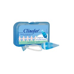 Clinofar Ρινικός Αποφρακτήρας Για Βρέφη Με Εύκαμπτο Άκρο Με 5 Προστατευτικά Φίλτρα 1 τεμάχιο