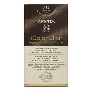 APIVITA Βαφή μαλλιών color elixir N7.13 ξανθό σαντ