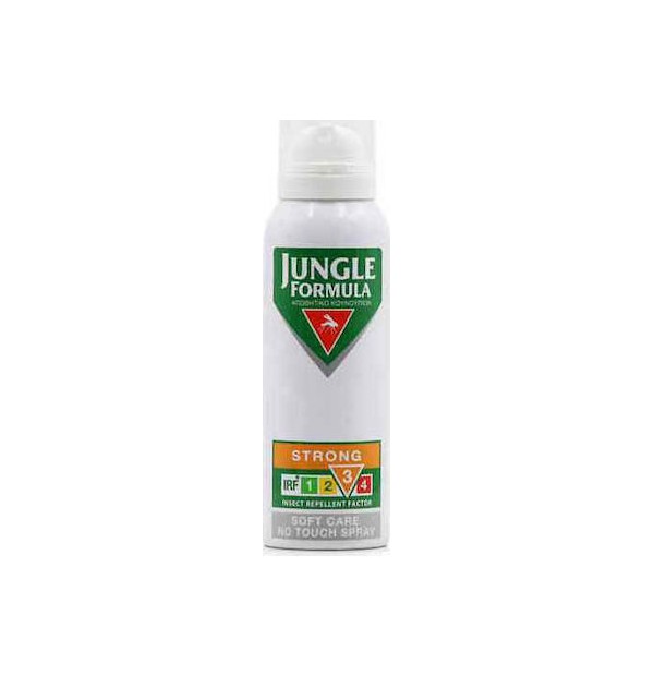 Jungle Formula Strong Soft Care Απωθητικό Κουνουπιών σε Spray Δυνατό (IRF 3) Soft Care Χωρίς Επαφή, 125ml