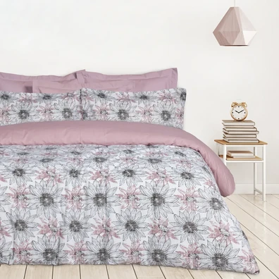 Das Home σετ Σεντονια King Happy 9676 Grey, Nude 2
