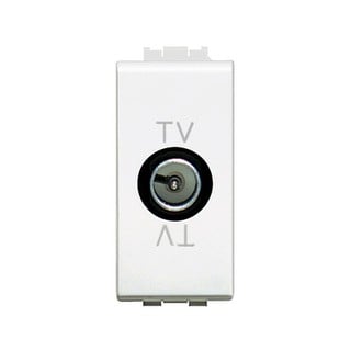 Livinglight Πρίζα TV Διέλευσης 1 Στοιχείο Λευκό N4