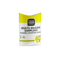 Pharmalead Adults Silicone Earplugs Ωτοασπίδες Σιλικόνης Ενηλίκων Σε Κίτρινο Χρώμα 2 τεμάχια