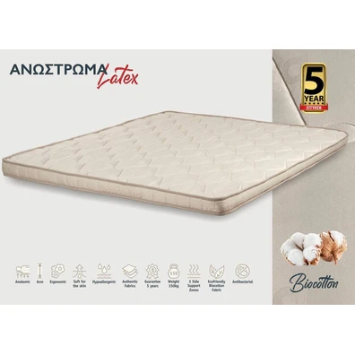 Ανώστρωμα King Size KS Strom Latex Biocotton 180x2
