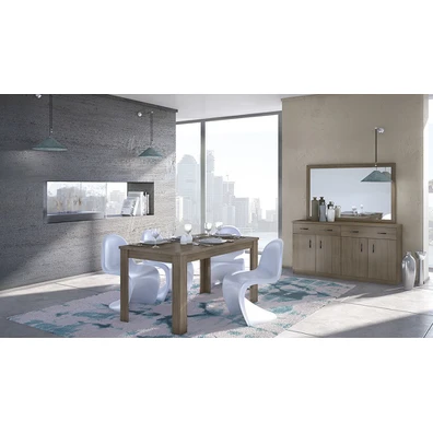 Επεκτεινόμενο Τραπέζι Δείπνου 150x90+30x78 N1 Μόκα