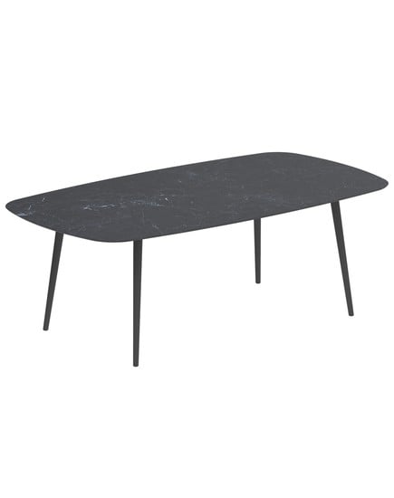 STYLETTO OVAL TABLE WITH CERAMIC TOP 220x120cm