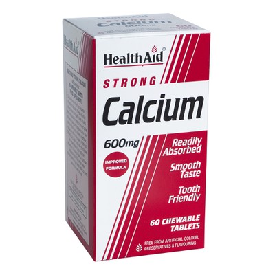 HEALTH AID Strong Calcium 600mg Chewable 60tabs