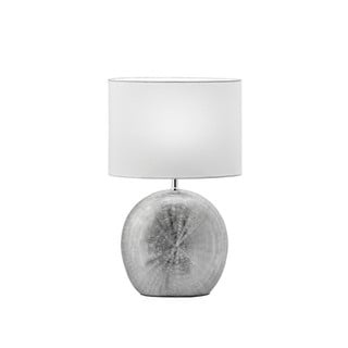 Table Lamp with Fabric Shade E14 Gray Elya 4167700