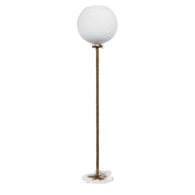 Floor Light 1xE27 White Ball With Rope SILK-02