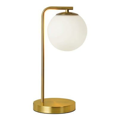 Table Lamp Gold With Opal Ball Ε14 10W Danae