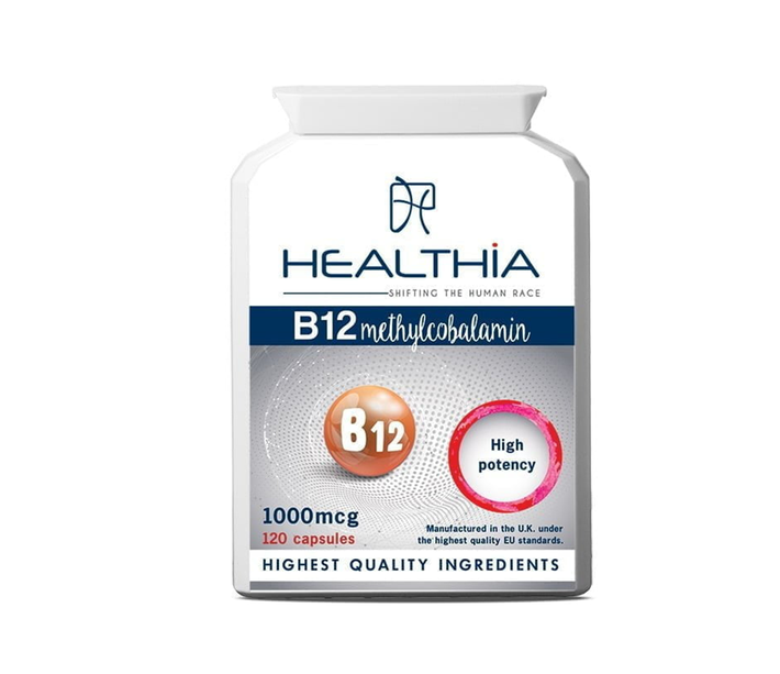 HEALTHIA B12 METHYLCOBALAMIN 1000MCGR 120CAPS