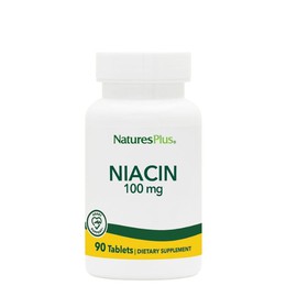 Nature's Plus, Niacin (Nicotinic Acid, B3) 100 mg, 90 tabs