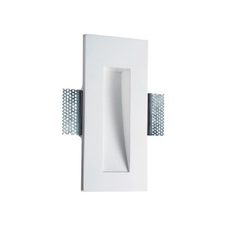 Recessed Gypsum Wall Lamp LED 1W 3000K H245 White 