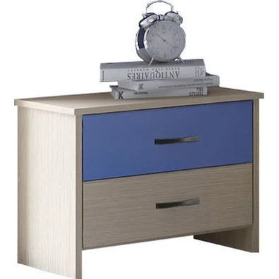 Bedside Table/Oak Blue