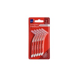 Intermed Ergonomic InterBrush Interdental Brushes With Handle 0.5mm Red Size 2 5 pieces
