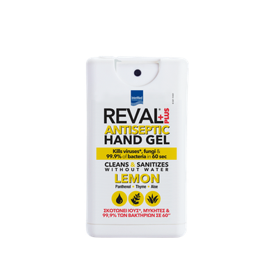 REVAL Plus Hand Gel Αντισηπτικό Με 'Αρωμα Λεμόνι 15ml