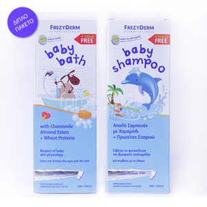 FREZYDERM Baby bath 300ml + Baby shampoo 300ml