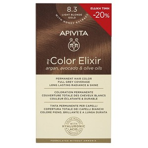 APIVITA Βαφή μαλλιών color elixir N8.3 Ξανθό Ανοιχ