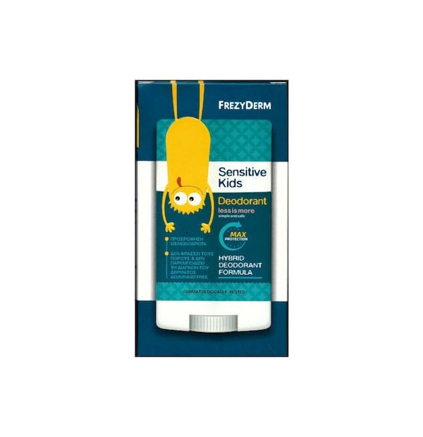 Frezyderm Kids Sensitive Deodorant Max Protection Παιδικό Αποσμητικό Στικ, 40ml