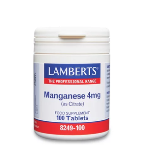 Lamberts Manganese 4mg  Συμπλήρωμα Διατροφής Μαγγά