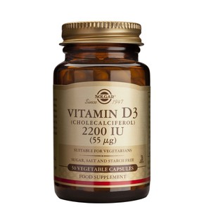 Solgar Vitamin D3 2200IU για Οστά & Δόντια, 50caps