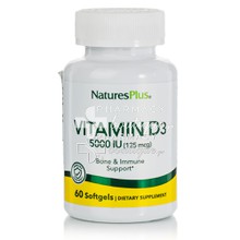 Natures Plus Vitamin D3 5000IU, 60 softgels
