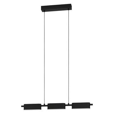 Pendant Led Light Roviva Black Dimmable 3X6.5W 300