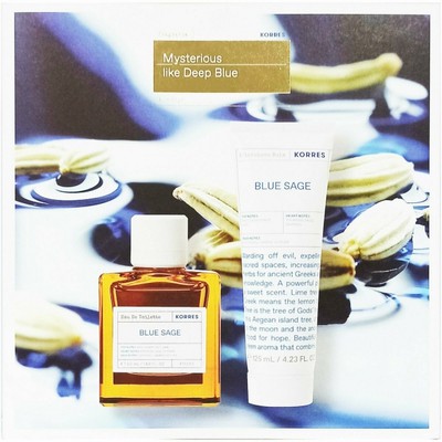 KORRES Mysterious Like Deep Blue Sage Ανδρικό Άρωμα 50ml & Aftershave Balm Για Μετά Το Ξύρισμα 125ml