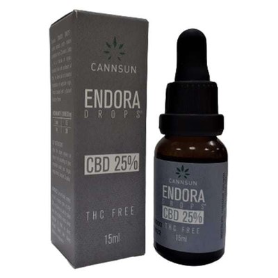 Cannsun Endora Drops CBD 25% THC Free Έλαιο Κάνναβ