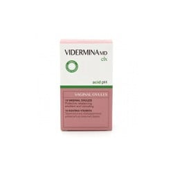 Vidermina CLX Vaginals Ovules Vaginal Suppositories With Emollient Soothing And Balancing Action 10 pieces