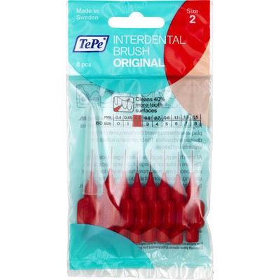 TePe Original Μεσοδόντια Βουρτσάκια 0.5mm Κόκκινα 