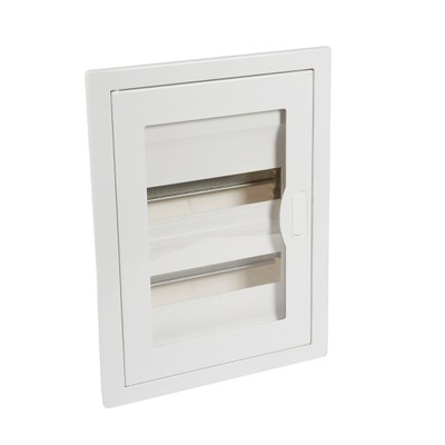 Flush Mounting Cabinet 2X12 Metal+Transparent Door