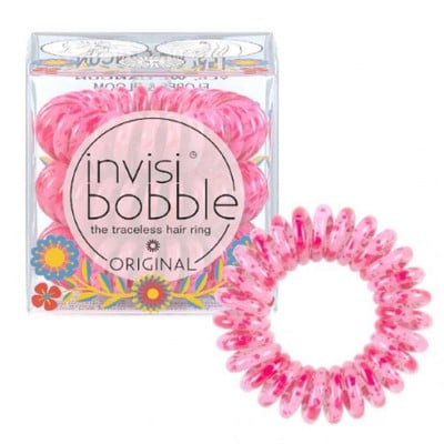Invisibobble Original Flores & Bloom Yes, We Cancun Λαστιχάκια Μαλλιών για Όλες τις Ηλικίες, για Κάθε Στυλ & Τύπο Μαλλιών, 3τεμ