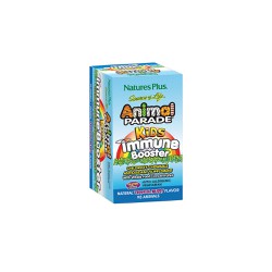 Natures Plus Animal Parade Kids Immune Booster Tropical Fruit Flavored Immune Booster 90 Tablets