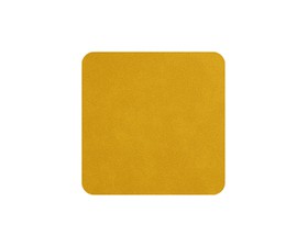 ASA Σουβέρ Δερμάτινα PU Μουσταρδί Amber 10Χ10cm -Σετ 4 Τεμαχίων