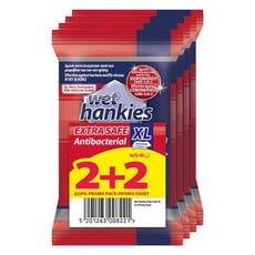 Wet Hankies PROMO PACK 2+2 ΔΩΡΟ Antibacterial Extr