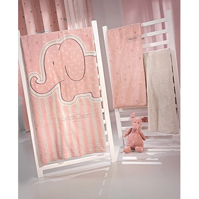 Βρεφική Κουβέρτα Ultrasoft Starlight Pink 110x140 