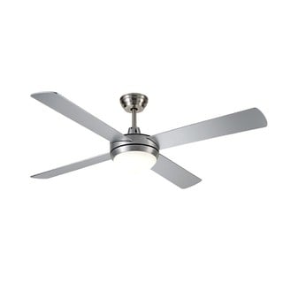 Ceiling Fan Silver Φ132 35W with LED Light and Rem