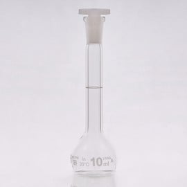 Volumetric flask with plastic stopper 10 ml  