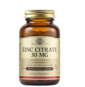 Solgar Zinc Citrate 30mg-Συμπλήρωμα Διατροφής με Ψ