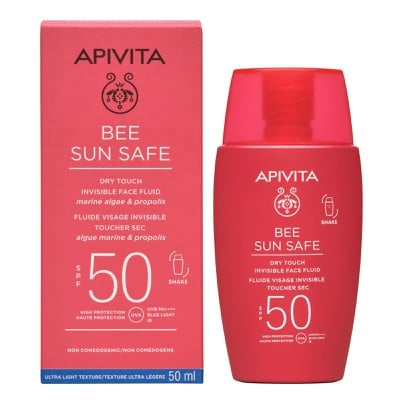 Apivita Bee Sun Safe Dry Touch Invisible Face Flui