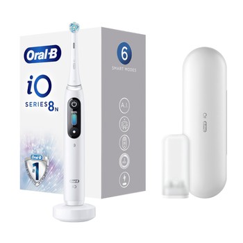 ORAL B iO8 MAGNETIC ALABASTER WHITE ELECTRIC TOOTH